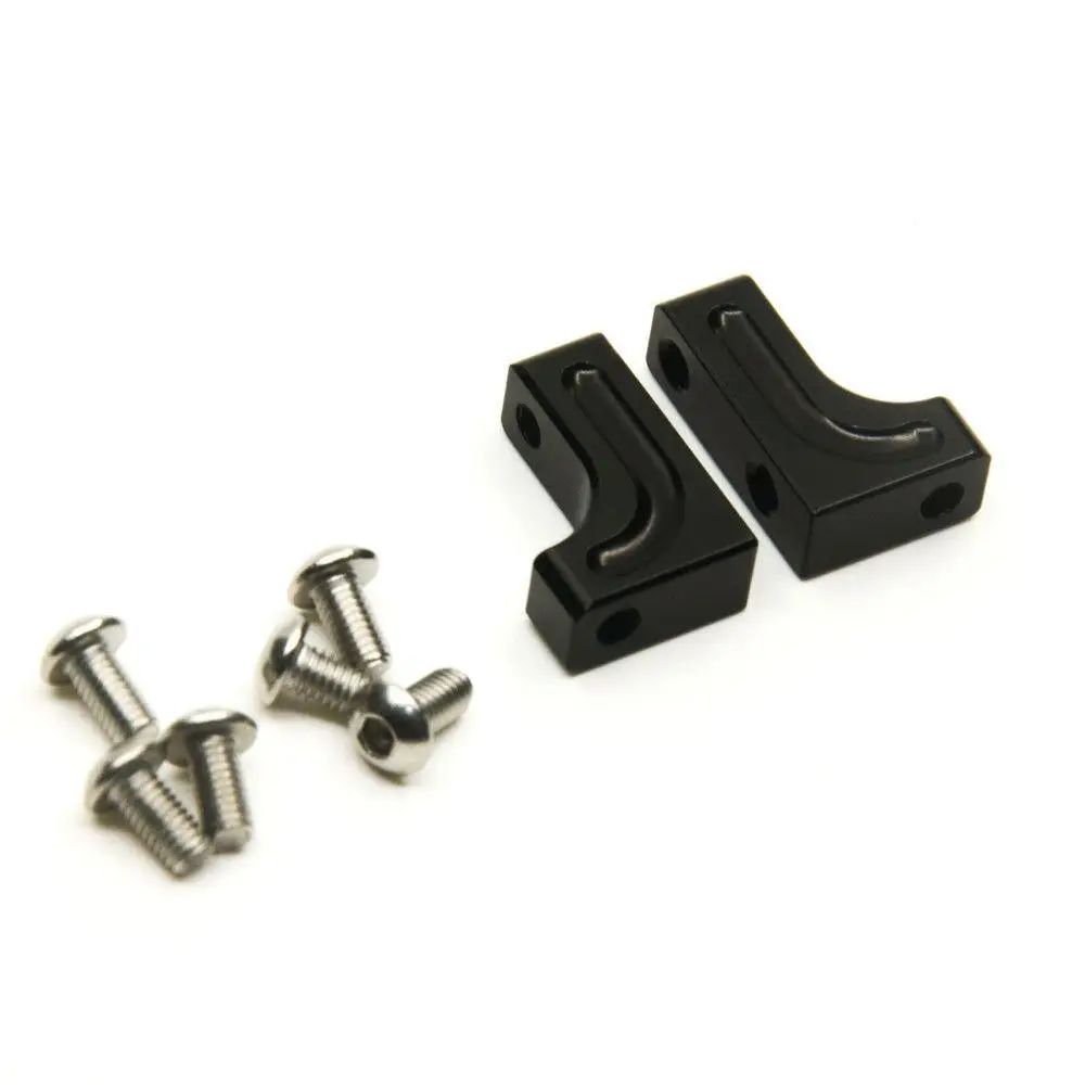 

2PCS Alloy Metal Servo Mount for Axial SCX10 CC01 D90 1/10 RC Crawler Car Black