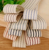 5 yards double color stripes ribbon for diy hairwear accessories bouquet cake gift box packaing material sewing clothing trims