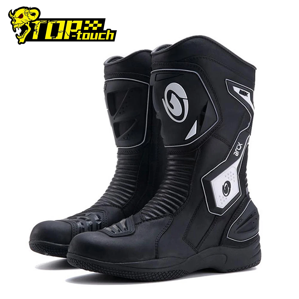 

Мотоциклетные ботинки ARCX, кожаные водонепроницаемые ботинки для мотокросса, мужская обувь, мотоциклетная обувь для верховой езды