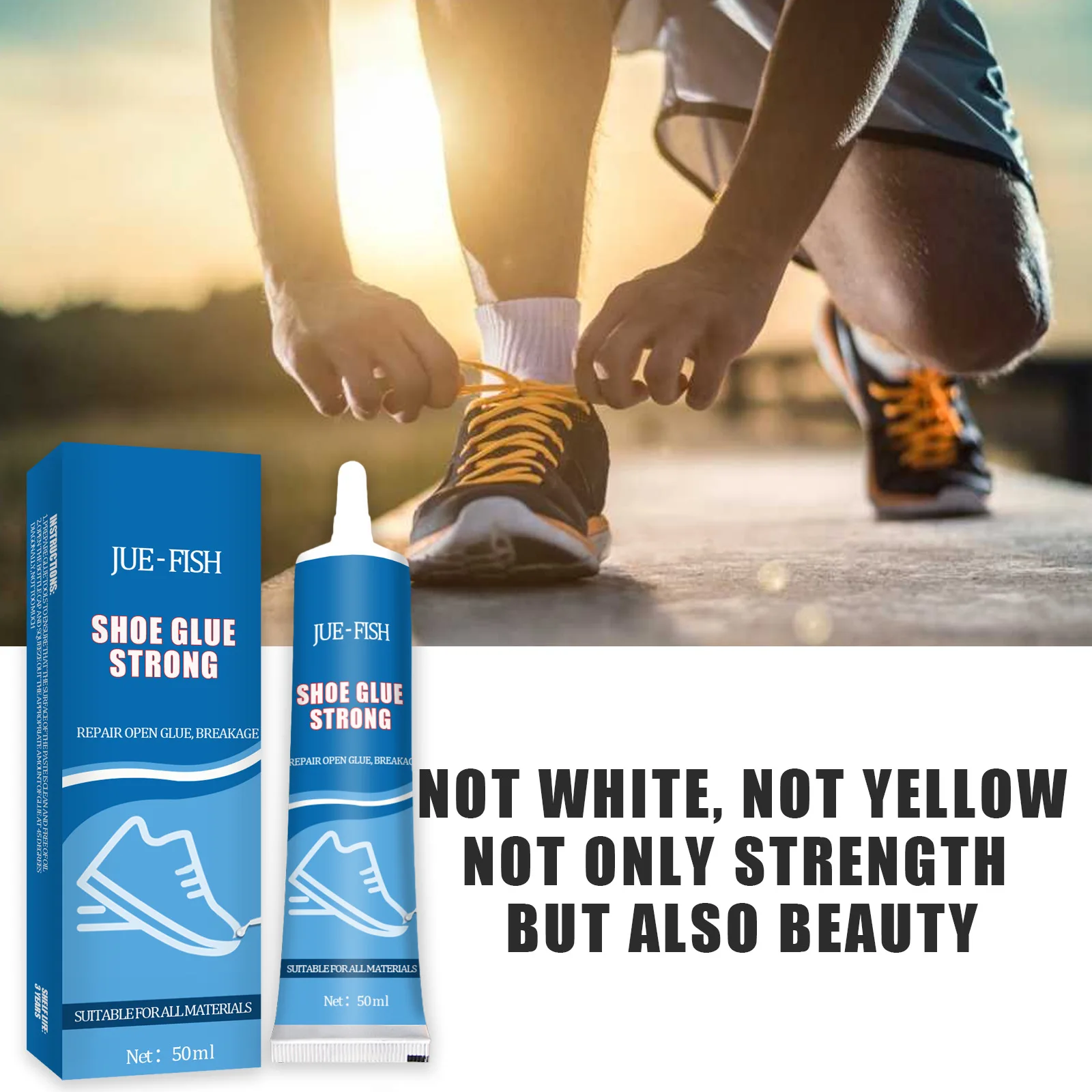 

Super Glue Multi-Purpose Waterproof Shoe Repair Glue Sneakers Leather Shoes Glue Adhesive XR-Hot