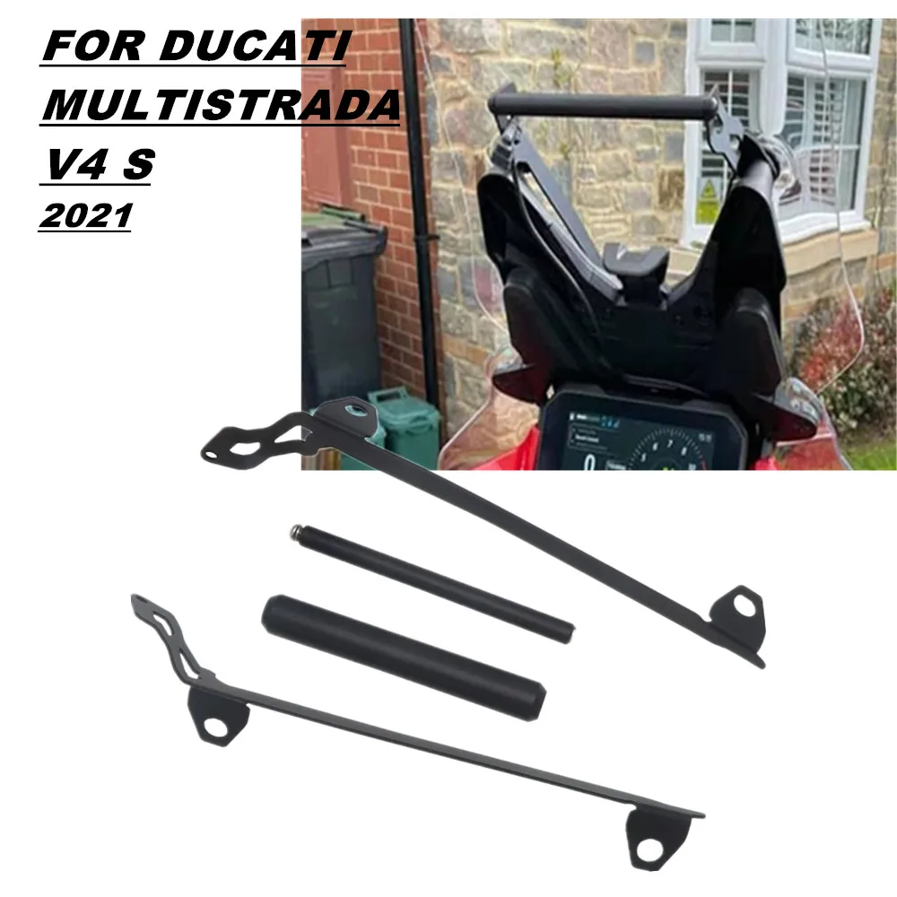 

2021 motorcycle accessories motorcycle mobile phone navigation GPS bracket plate suitable for DUCATI MULTISTRADA V4 S 2021 MULTI