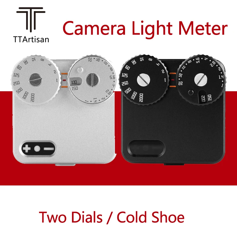 

TTArtisan Dials Cold Shoe Light Meter Two 12 Gears Shutter Speed Light Meter Fixing High Precision Photography Set-top