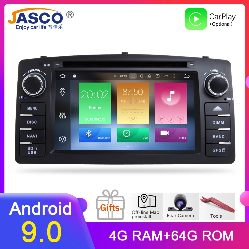 HD Android 9 0 автомобильная стереосистема для Toyota Corolla E120 BYD F3 GPS Радио стерео