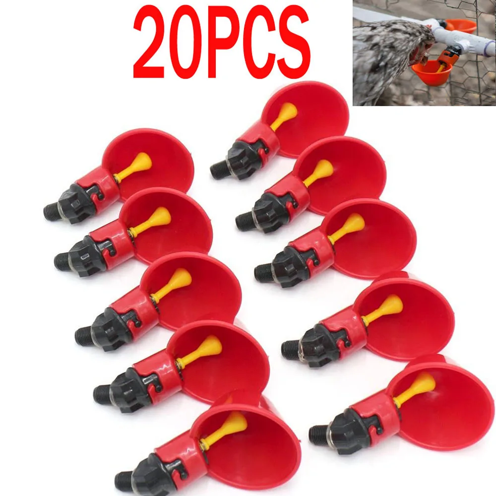 20 шт автоматическая курица перепелиная поилка для голубя питьевая вода птица