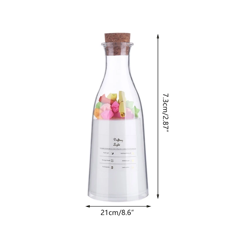 Цветной СВЕТОДИОДНЫЙ ночсветильник в виде бутылки с молоком для пожеланий