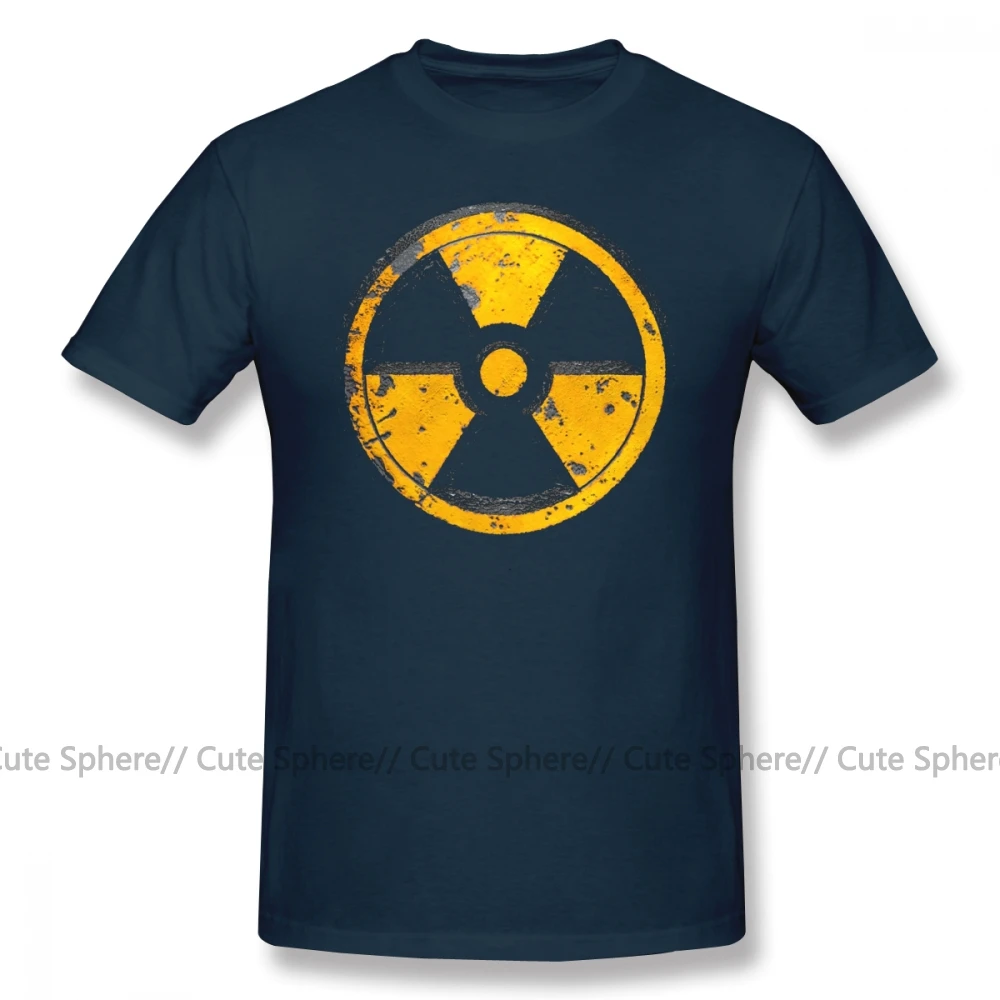 Fallout футболка FALLOUT, хлопковая футболка с коротким рукавом, графический Рисунок, 4xl, Мужская потрясающая Повседневная футболка - Цвет: Navy Blue