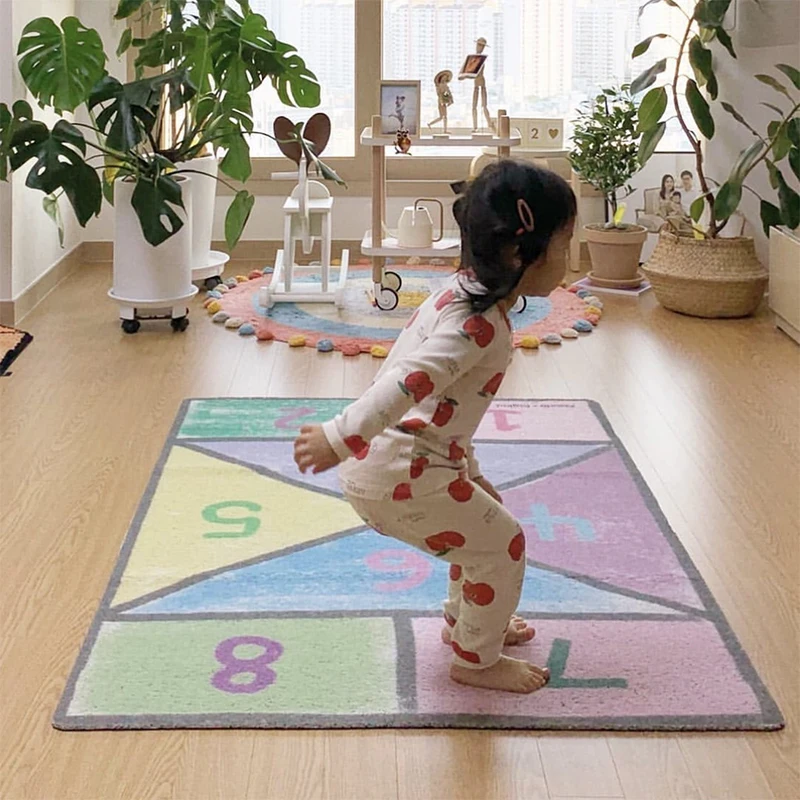 100x145cm Non-slip Baby Child Room Creeper Mat Infant Game Tent Pad Restaurant Hotel Area Rug | Дом и сад