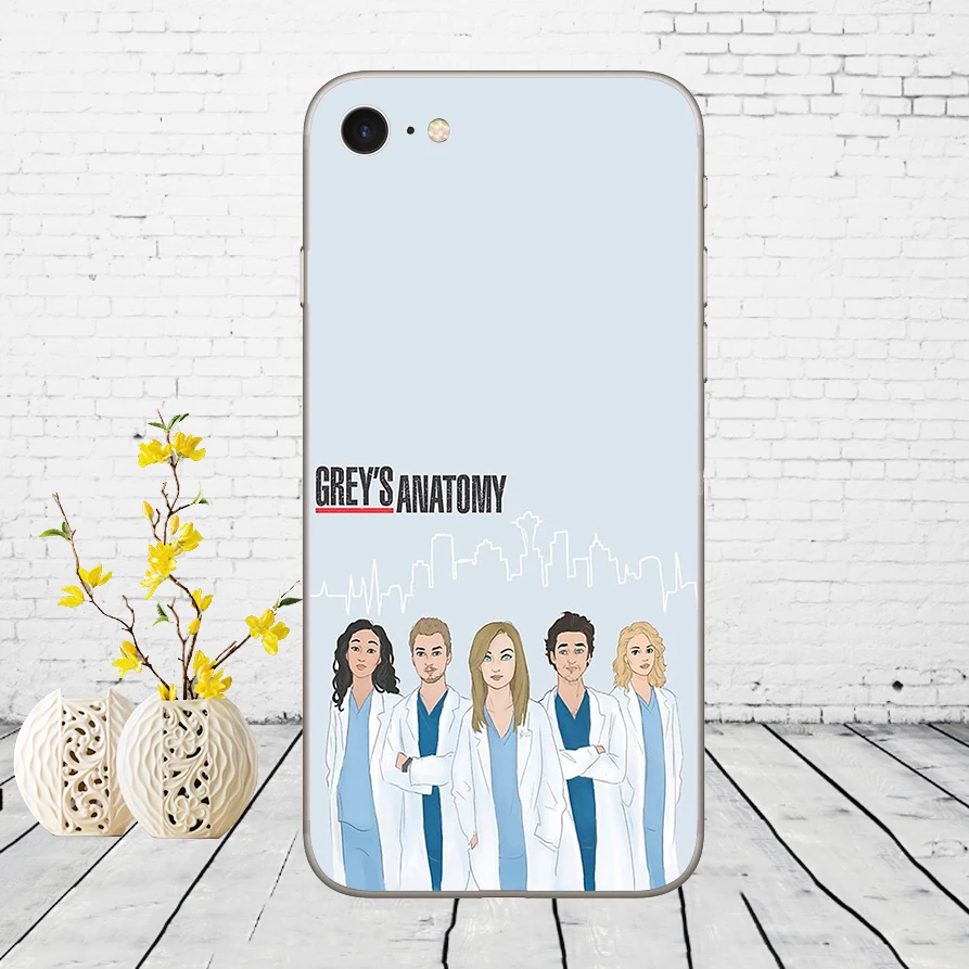 07DD Американский TV Greys анатомический Мягкий силиконовый чехол для iphone 5 5s se 6 6s 8 plus 7