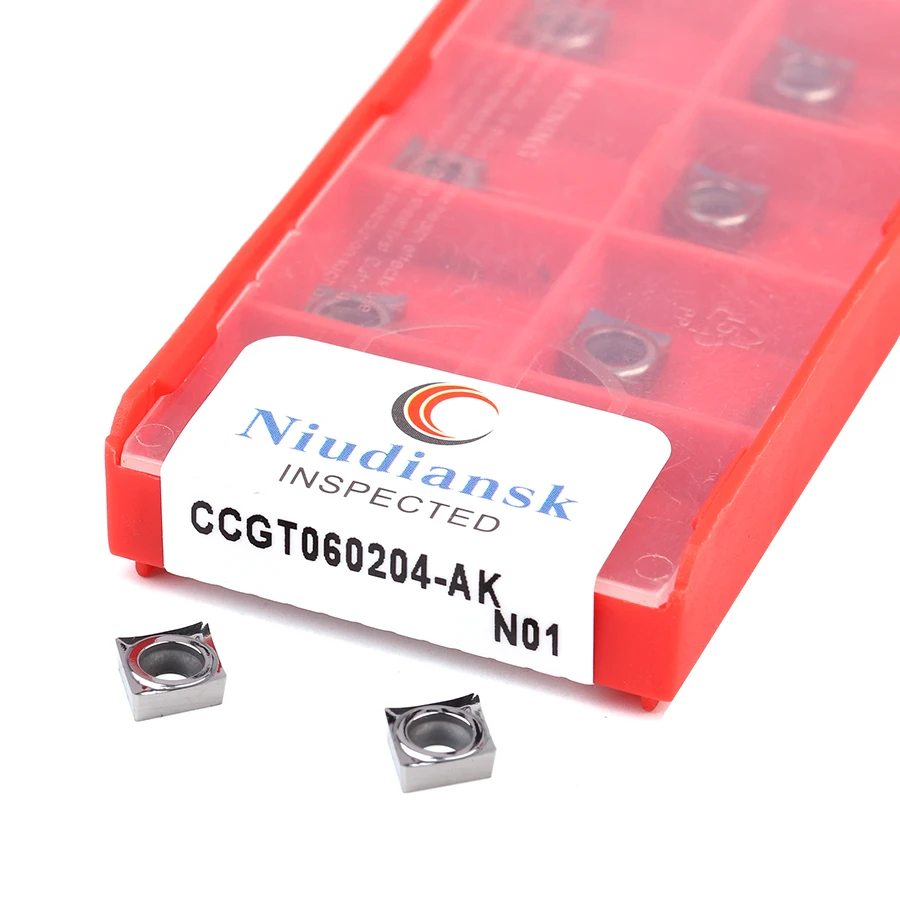 

10pcs CCGT060202 CCGT060204 CCGT060208 AK N01 Aluminum Cutting blade CNC Lathe Tool Carbide Turning Insert Internal turning Tool