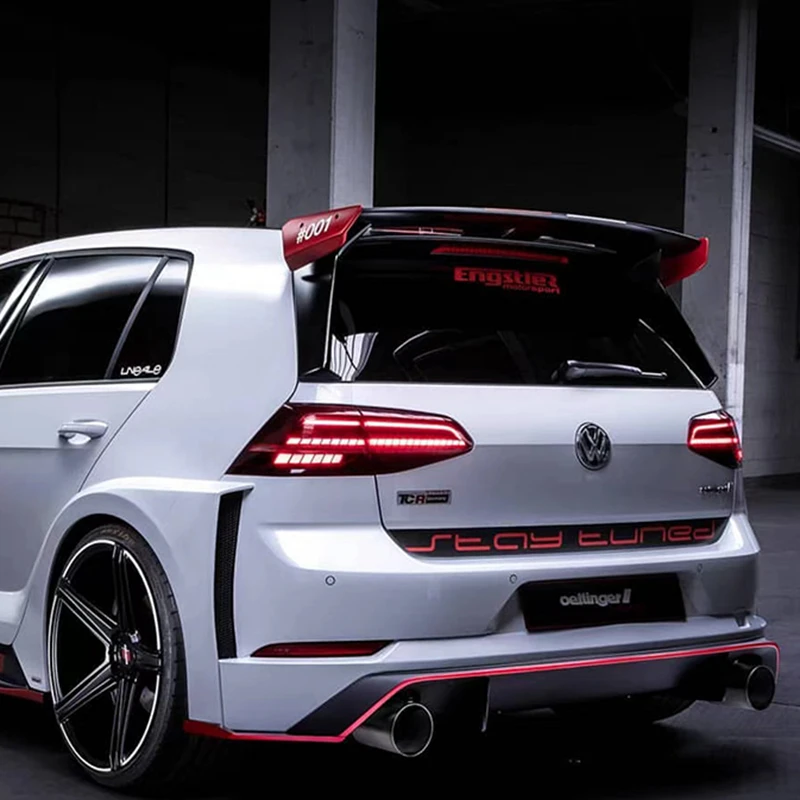 Спойлер для Volkswagen GOLF MK7 MK7.5 2014-2018 7 GOIF 7.5 Racing GT спойлер в стиле высокого качества ABS