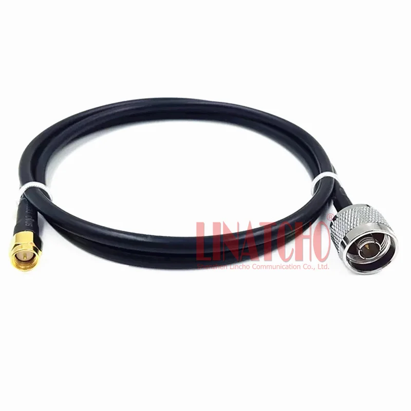 1 метр 50ohn коаксиальный RG58U SMA Male к N Мужской разъемы антенны удлинитель