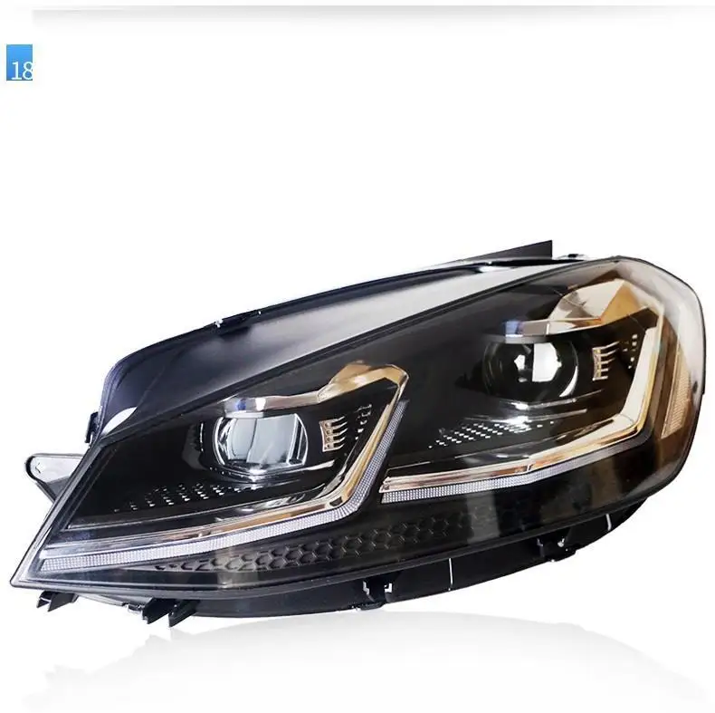Drl Automovil Запчасти для укладки Neblineros Led Para Автомобильные фары Задние Автомобильные фары в сборе 14 15 16 17 для Volkswagen Golf 7