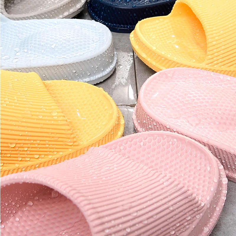 

Unisex Non-slip Massage slippers Women EVA Indoor Slippers Light Women House Bath Shoes Man Waterproof Sandals Slides bathroom