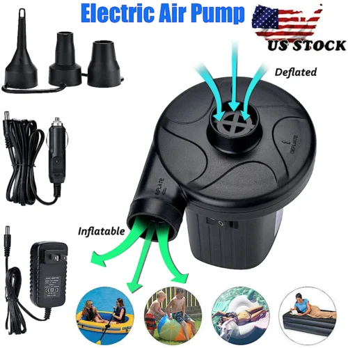 AC DC12V электрический воздушный насос надувной дефлятор домашний автомобильный