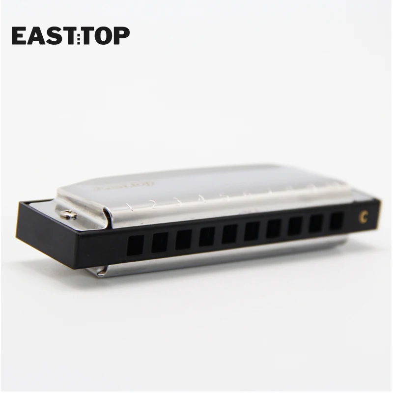 EASTTOP T10 3 10 отверстий harps diatonic чехлы из нержавеющей стали гармоника|Губная