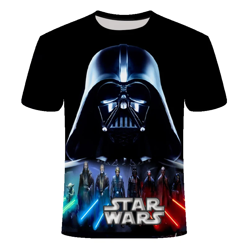 Новинка 2019New Camisetas Hombre, новые мужские футболки со Звездными войнами, футболки с 3D принтом, топы с круглым вырезом, с коротким рукавом, Мужская футболка с длинными рукавами, размер S-6XL - Цвет: TX528