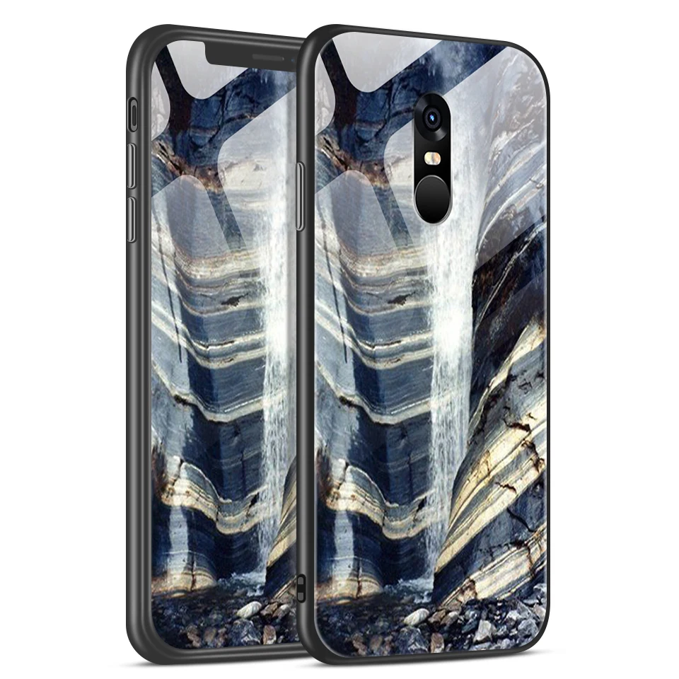 W282 Для Xiaomi Redmi Note 4/4X роскошный чехол из закаленного стекла для Remi Note 4 Pro CN Version/4 Gobal Version Fashion Soft Edge Shell - Цвет: W282