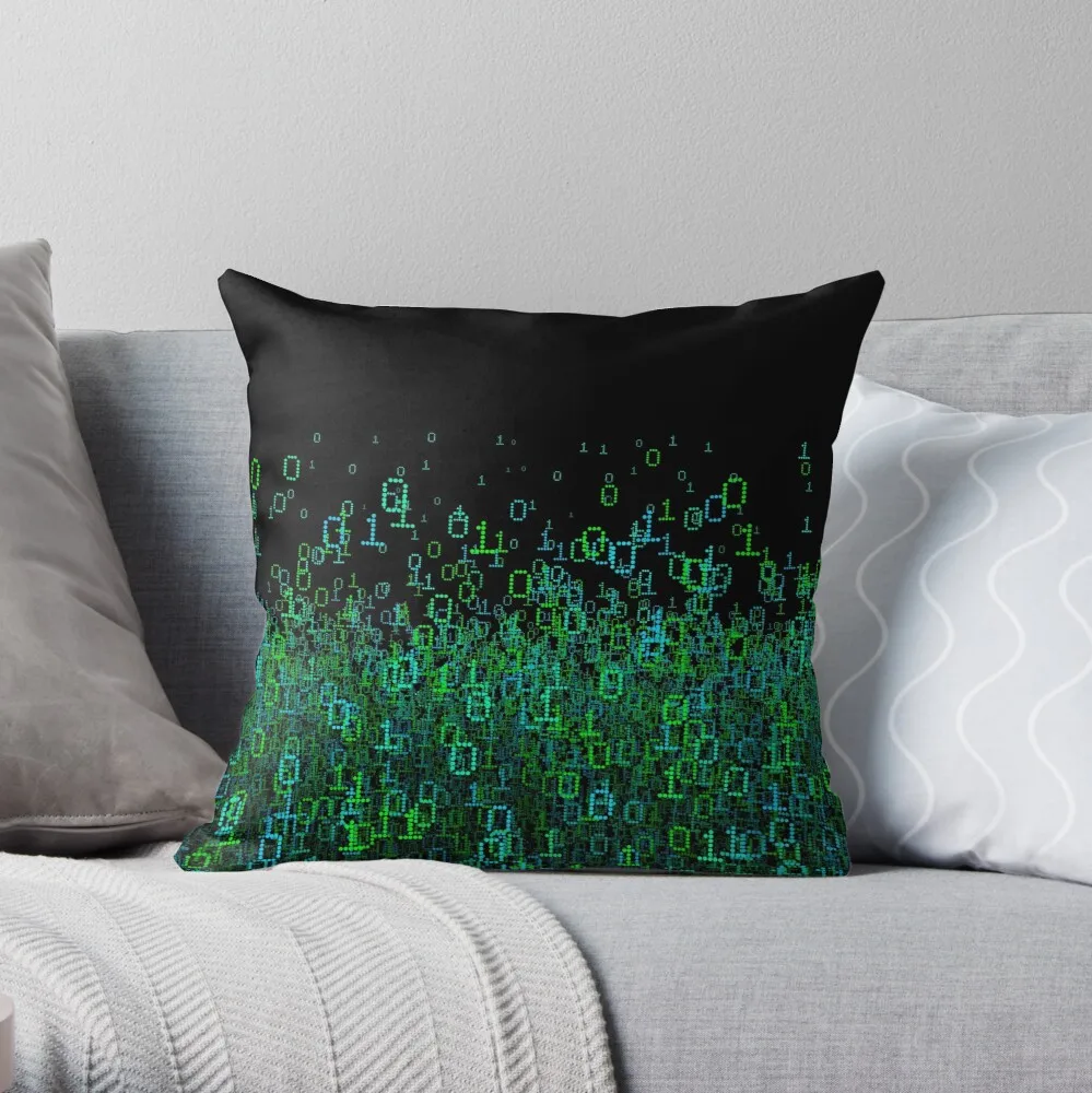 

Binary Cloud Throw Pillow Pillow Case Polyester Home Decora Pillowcases Throw Pillow Case kussensloop almohada poszewka