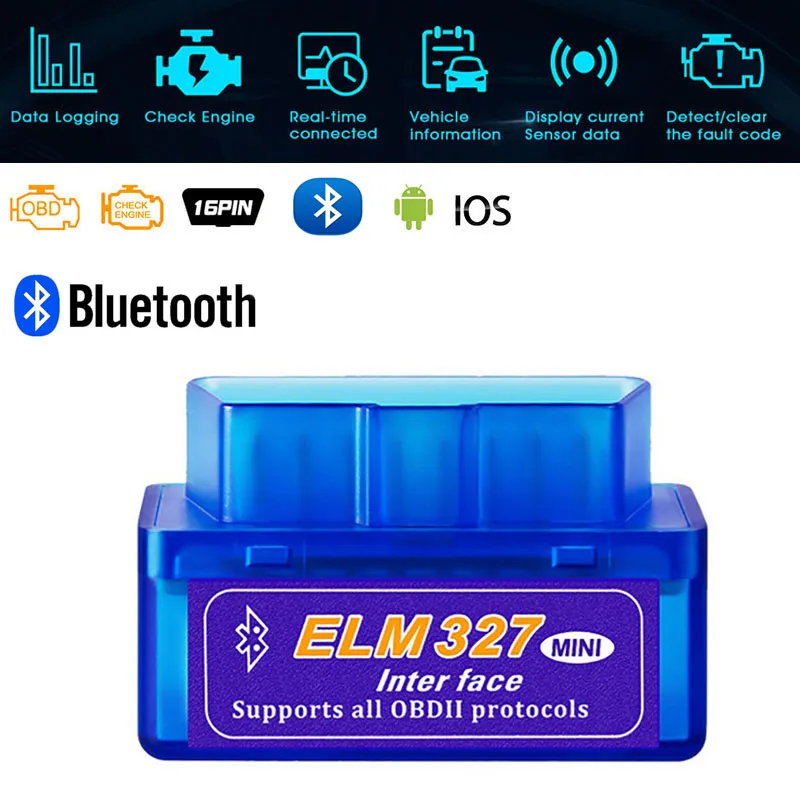 Bluetooth сканер для Mercedes AMG Brabus BMW Volvo Mitsubishi Toyota Dodge Peugeot Nissan Lexus Mazda GMC Honda Lada Opel