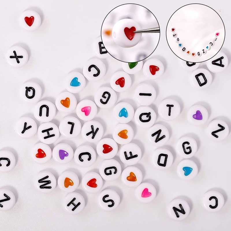 6800Pcs Pony Beads Kit Mix Color Bicone/Rondelle/Letter Assorted in Box Small for Bracelet Making Jewelry | Украшения и