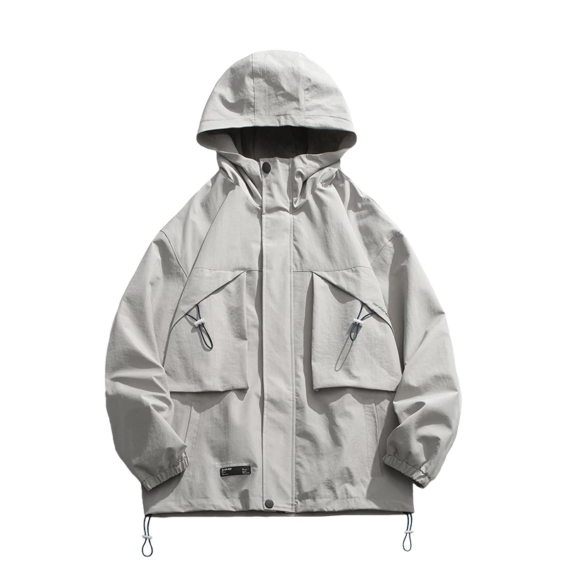 

Japanese Streetwear High Quality Hoodie Harajuku Cargo Jacket Men Clothing 2021 Spring Casual Coat Male Korean Fashion Outerwear