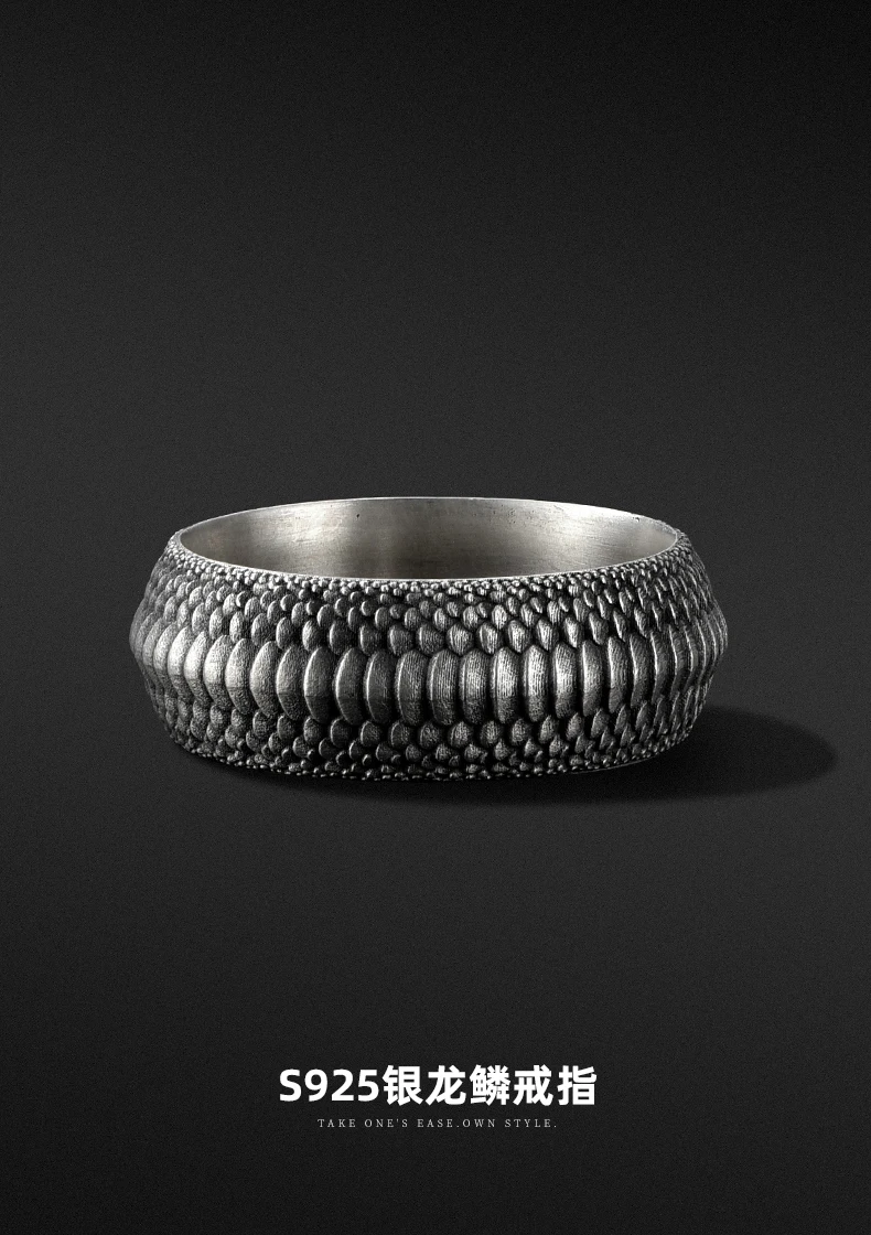 Мужское Винтажное кольцо из серебра 925 пробы с драконом|thai silver ring|silver ringring ring |