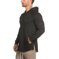 men bodybuilding hoodies gyms brand clothing men hoody side zipper casual sweatshirt mens fit hooded jackets
