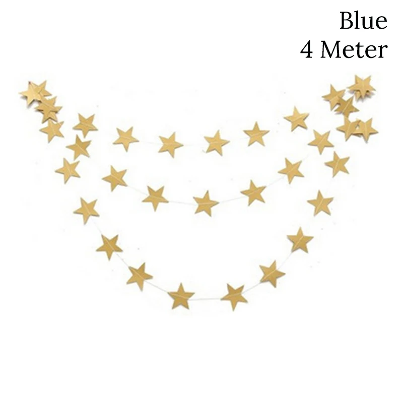 gold garlands WEIGAO First Birthday Photo Clips Banner Garlands One Year Old Blue 1 Number Balloons Baby Shower Boy Birthday Decor Supplies - Цвет: gold garlands