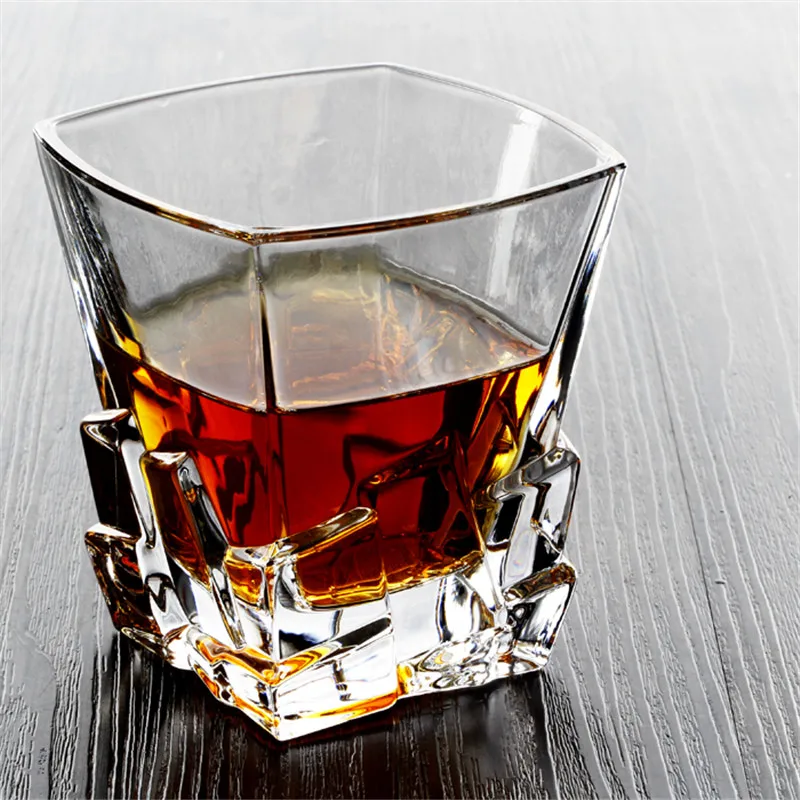 1 шт. креативные рельефные термостойкие хрустальные стаканы для виски чашка