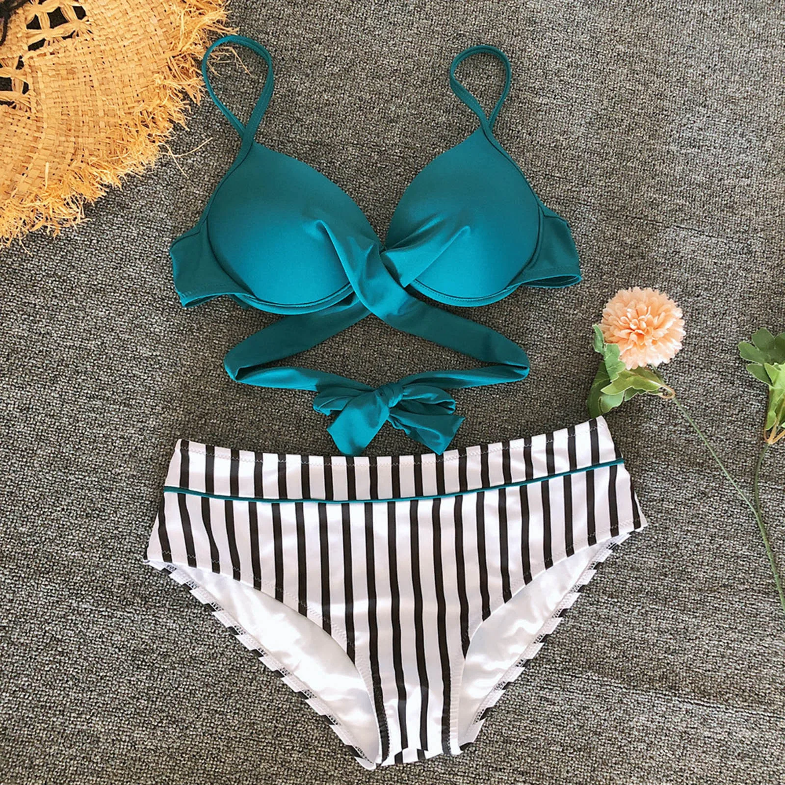 

Plant Print Bikini Sexy Thong Bikinis 2021 Mujer New Push Up Swimwear Women Bandage Swim Suit Summer Micro Mini Swimsuit Biquini