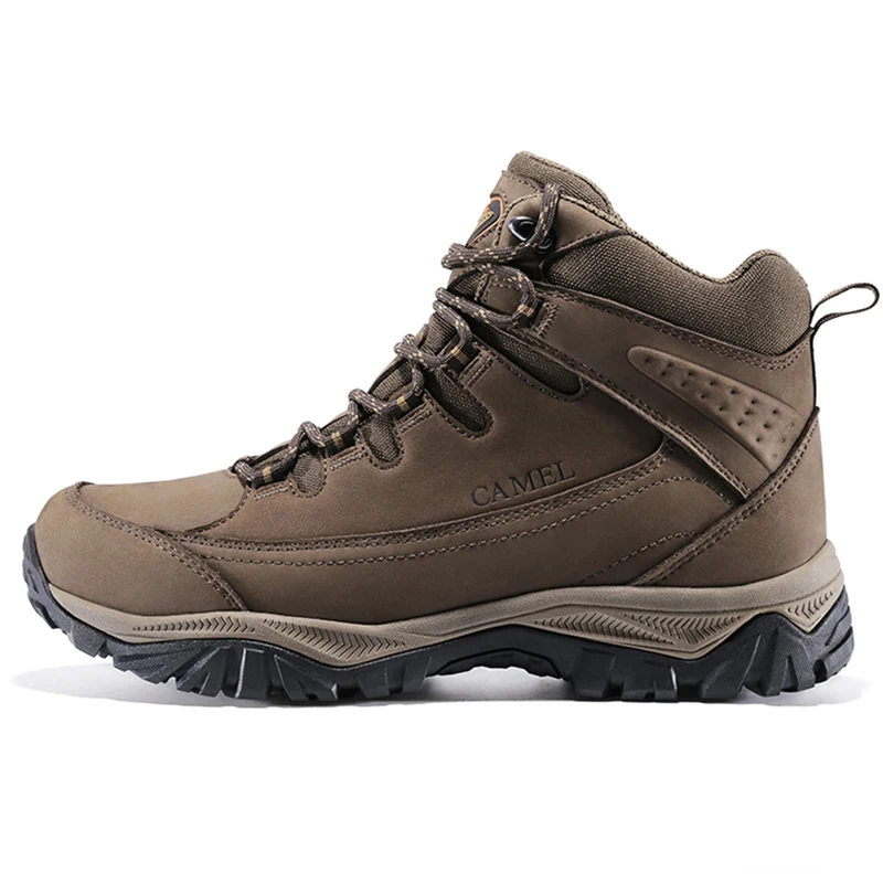 Camel Outdoor Men Hiking Shoes Autumn Winter New Fashion Non-slip Wear-resistant Mountain Climbing Trekking Boots Tactical