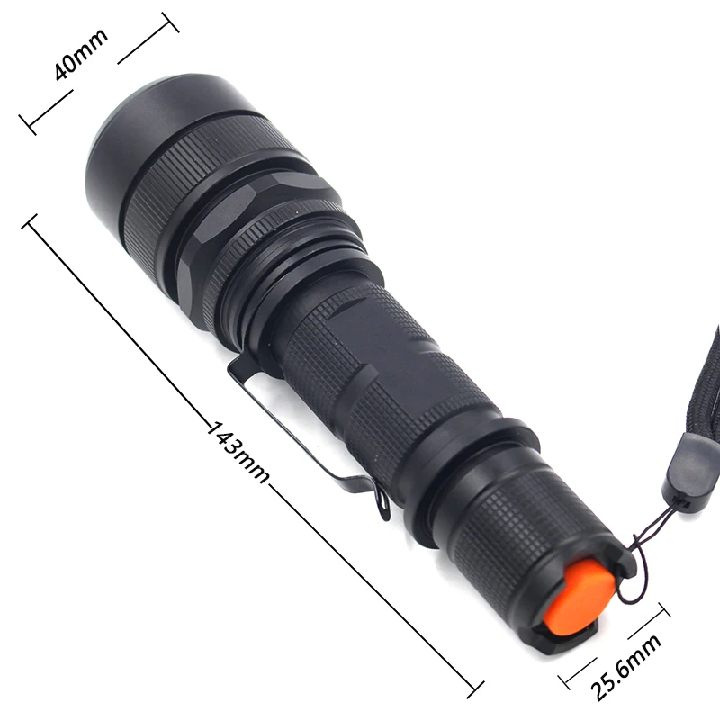 Litwod z30 USB Перезаряжаемый светодиодный фонарик тактический с зумом U3 5000Lm
