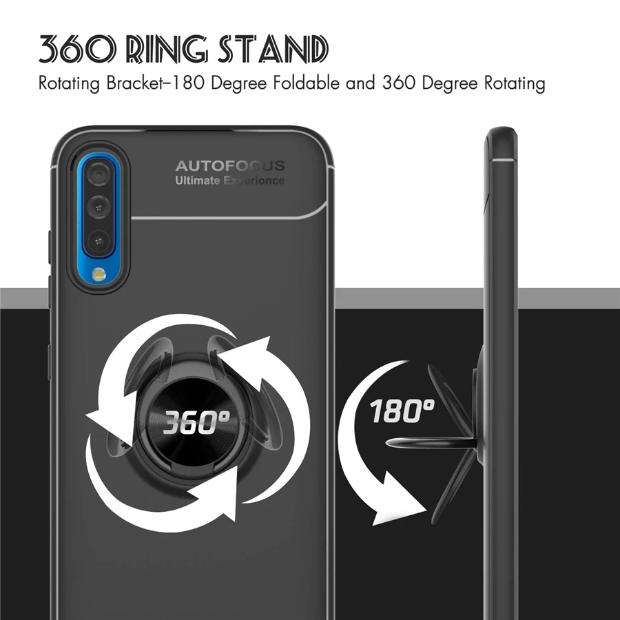 VALAM Стенд Автомобильный держатель чехол для Samsung A50 A40 A30 A20 A10 e A70 задняя крышка