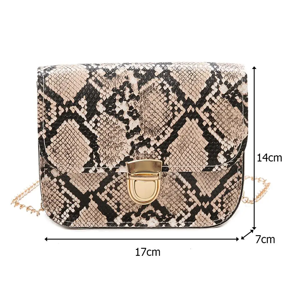 Сумка кросс боди Женская с принтом в виде змеиной кожи|Сумки ручками| |