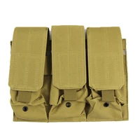 tactical rifle plate carrier molle magazine mag pouch triple m4 m16 ar15 unversal hunting gun magazine pouch holder accessories