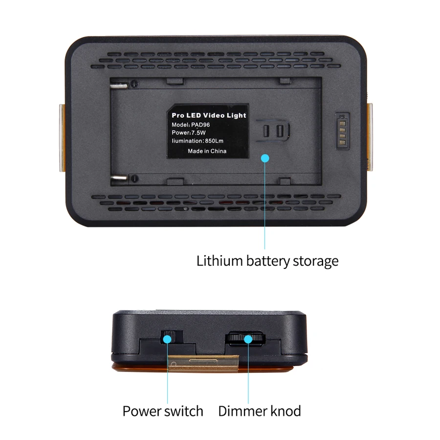 MAMEN PAD96 6000K светодиодный видео заполняющий светильник с 3200K CT фильтр для Nikon Sony Canon