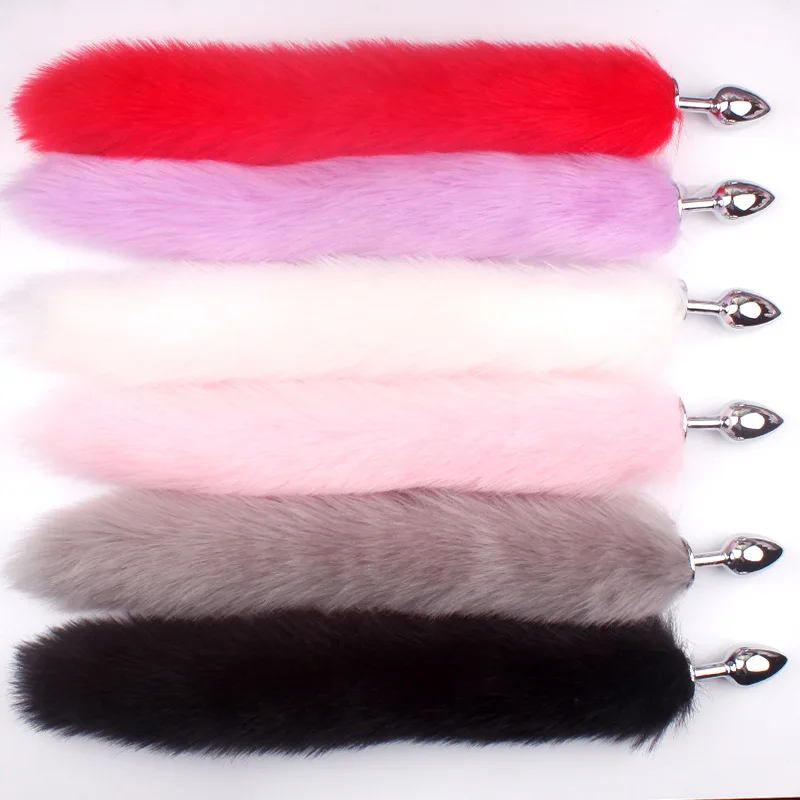Металлические перья анальные игрушки лисий хвост Анальная пробка секс-игрушка