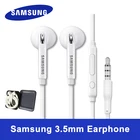 Наушники-вкладыши Samsung, проводные наушники с микрофоном, 3,5 мм, для Galaxy S10 S9 S8 Plus Note 8 9 A71 A51 A41 A70