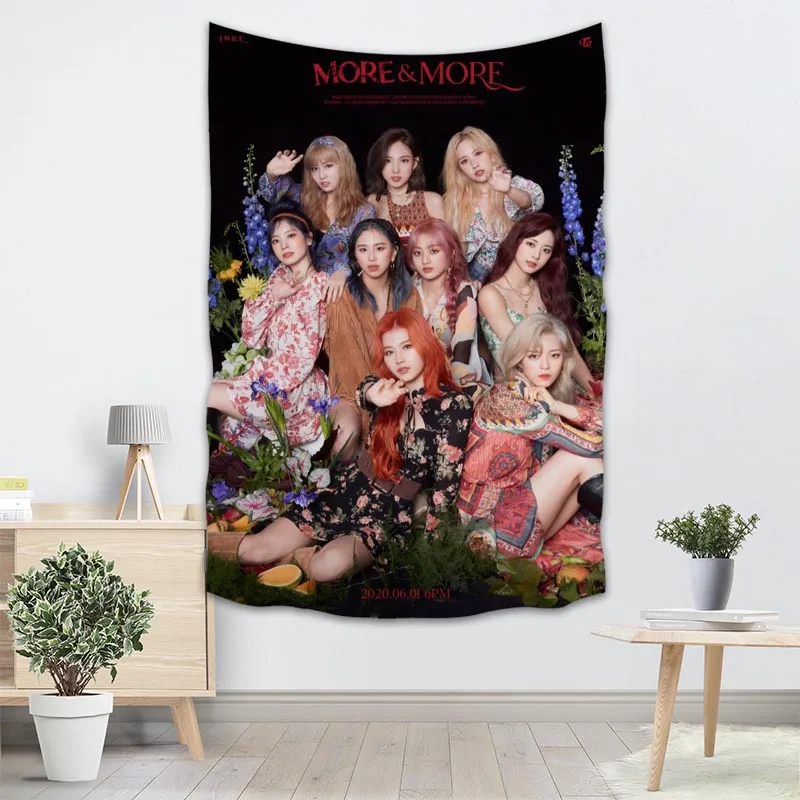 

Custom TWICE KPOP GIRL Wall Tapestry Wall Hanging Tarot Custom Tapestry Plant Tapestry Mandala Home Decor More Large Size 0512