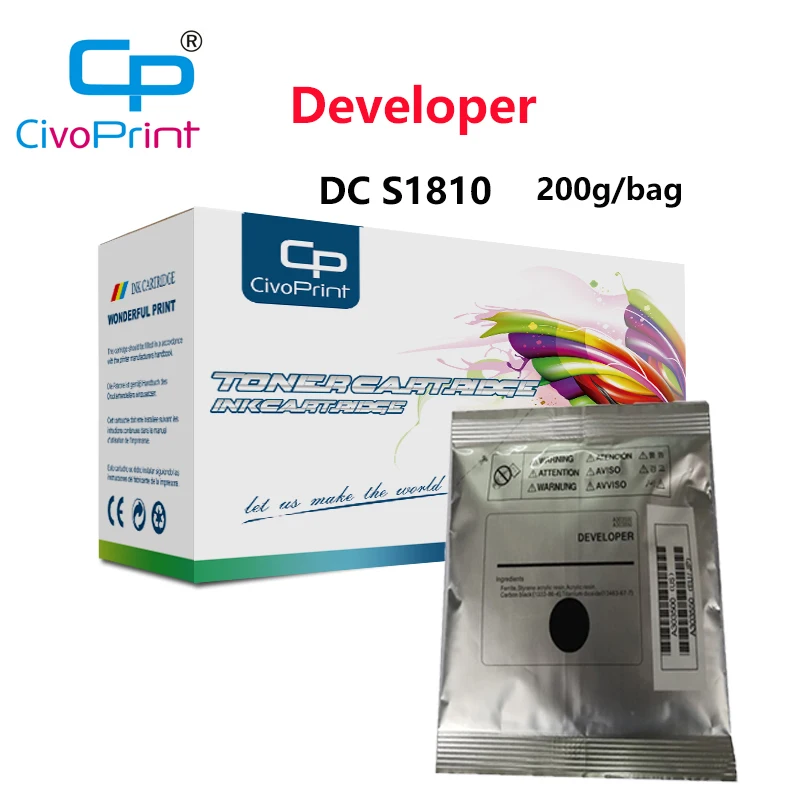 Civoprint 1 шт 200g DC S1810 Разработчик для xerox dc S2010 S2011 S2220 S2320 S2420 S2520 WC5019 5021 5022|Тонер| |