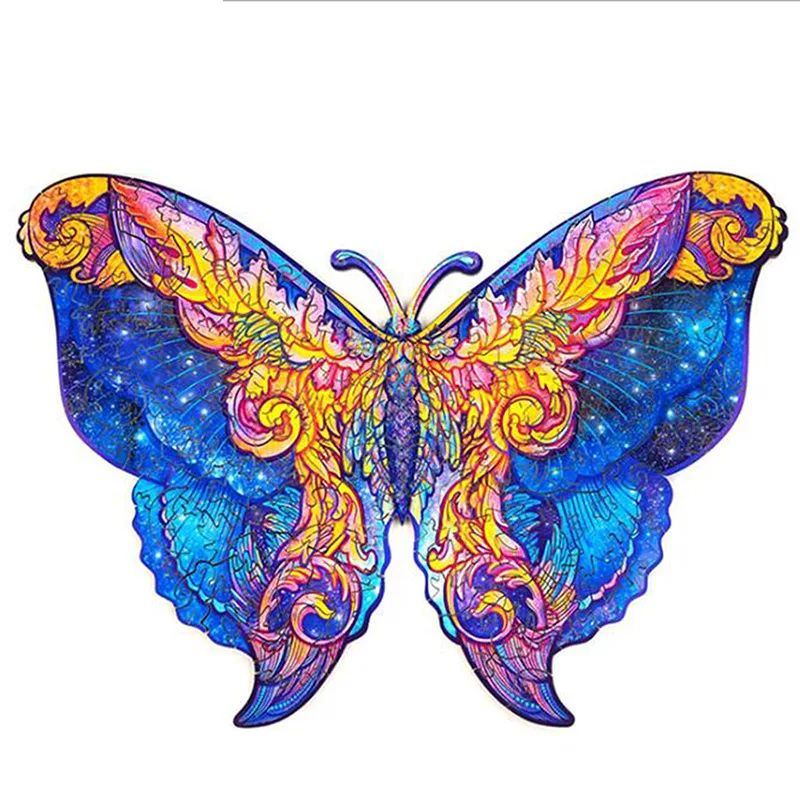 

Wooden Jigsaw Puzzles for Adults Unique Animal Shape Jigsaw Pieces Children DIY Wall Art Room Decor Best Gift for Kids