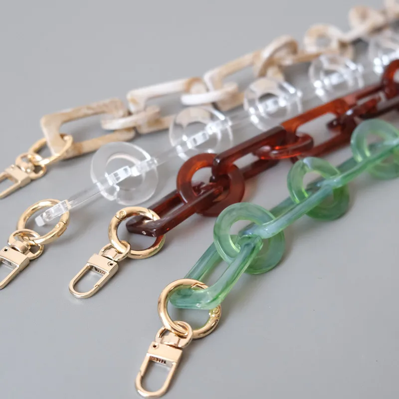 

2020 Fashion Women Bag Accessory Chain Lady Candy Acrylic Resin Chain Lovely Strap Women Shoulder Cute Clutch Chain