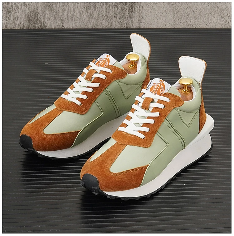 Murah Gelombang Korea Kulit Hip Hop Atasan Tinggi Pria Sepatu Bot Pergelangan Kaki Desainer Sneakers Sepatu Skateboard Flat Zapatillas Hombre