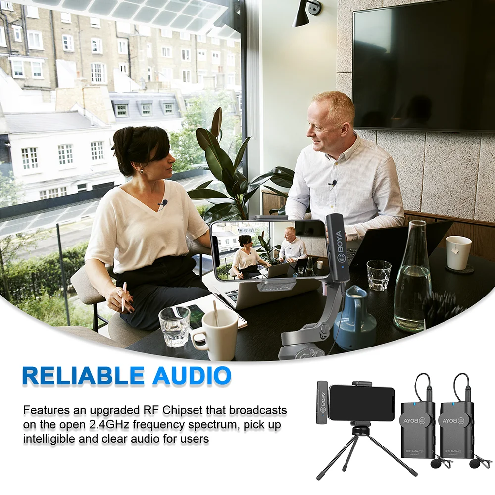 Беспроводной микрофон BOYA BY-WM4 Pro K4 Lighting для iPhone 11 Max Xs Xr 8 7 SE2 iPad iPod Touch IOS устройств