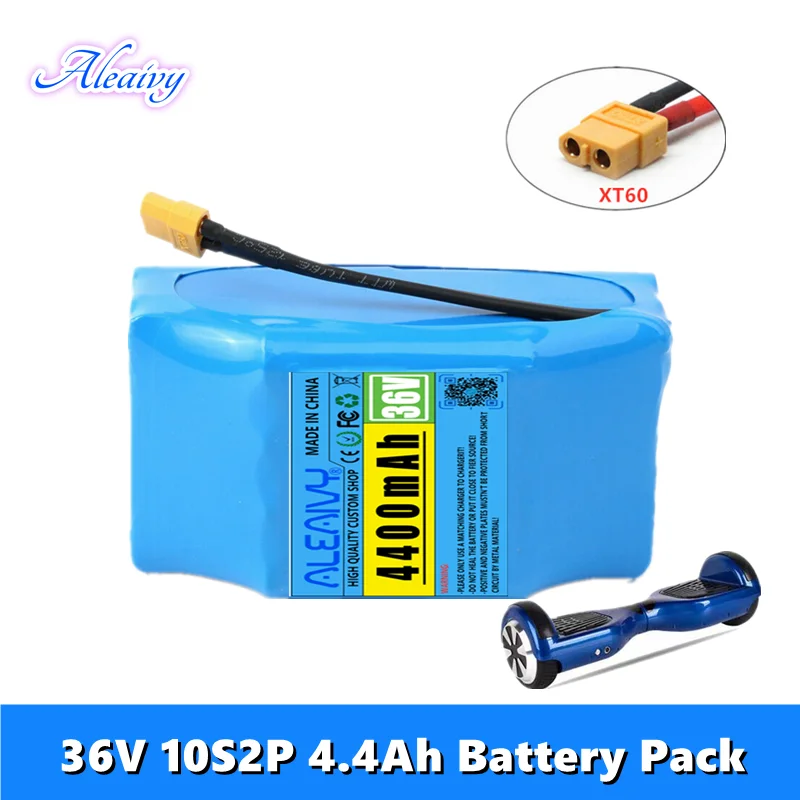 

36V Replaceable Li-Ion Battery 18650 10s2p Lithium Ion Rechargeable Battery 4400mAh 4.4Ah Unicycle M365 Extended Battery Pack
