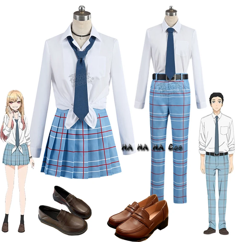 

My Dress-Up Darling Marin Kitagawa Anime Cosplay Costume Girl Boy School Uniform Skirt Outfits Halloween Woman Carnival Suit