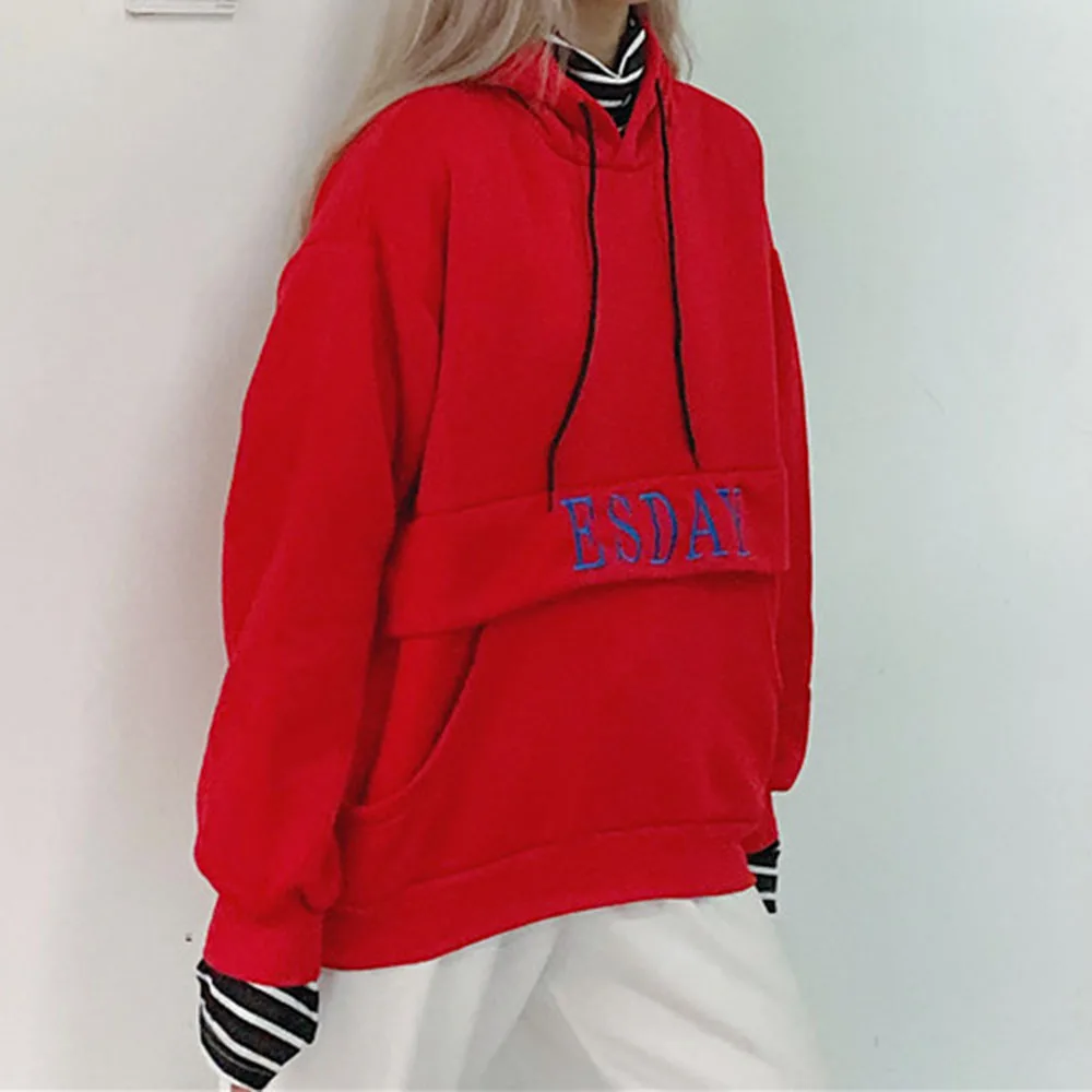 Женские толстовки с воротником под горло в Корейском стиле сезон осень-зима