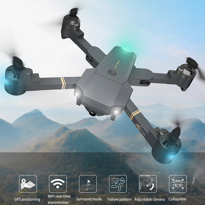 

xt-1 GPS folding four-axis drone intelligent positioning HD professional aerial remote control aircraft model