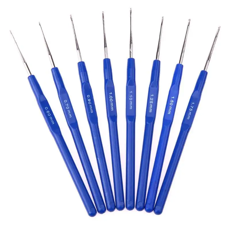 8Pcs 13.6 cm Different Sizes Small Crochet Hooks Needles Stitches Knitting Craft Case Set Home Sewing Accessories | Дом и сад