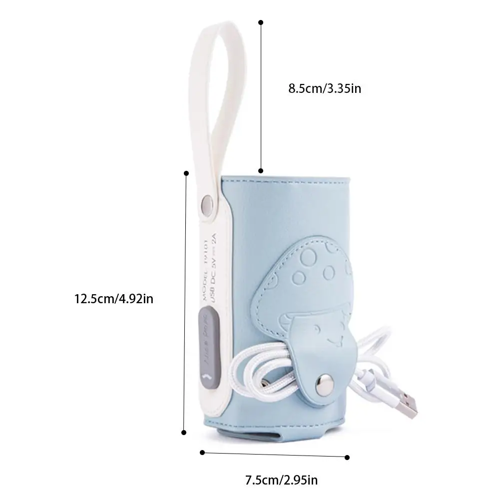 

Baby Bottle Thermostat Non Toxic Feeding Bottle Warmer Nursing Bottle Insulation Cover USB Charging Milk Bottle Feeder Heater